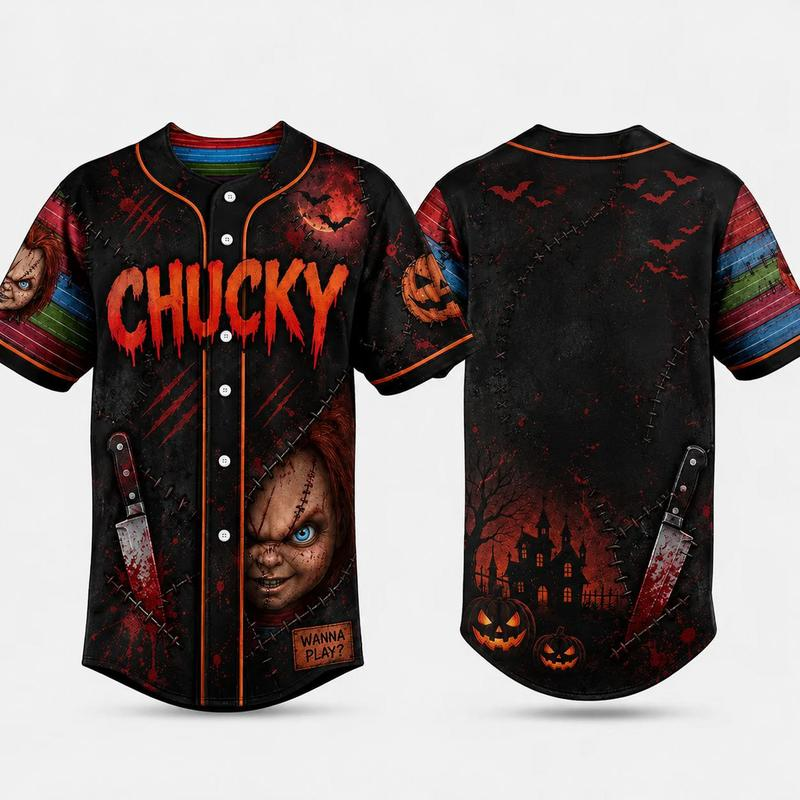 Classic Horror Movie Characters Halloween Party Costumes Gifts Jersey