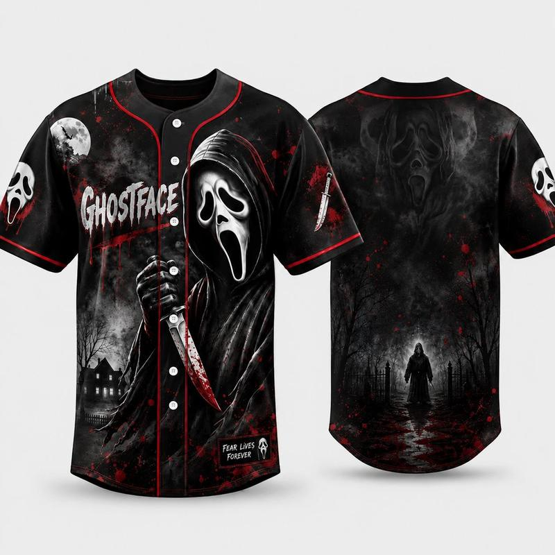 Classic Horror Movie Characters Halloween Party Costumes Gifts Jersey