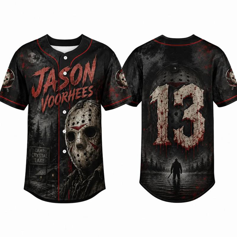 Classic Horror Movie Characters Halloween Party Costumes Gifts Jersey