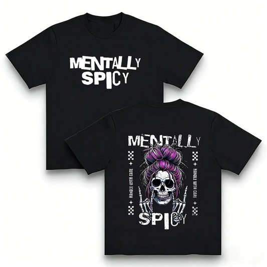 Spicy Skull Purple Bun Skeleton Hands T-Shirt / Sweatshirt / Hoodie