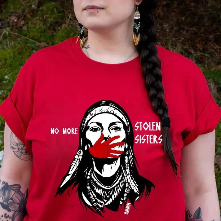 Red Handprint Indigenous Women Awareness T-Shirt / Sweatshirt / Hoodie