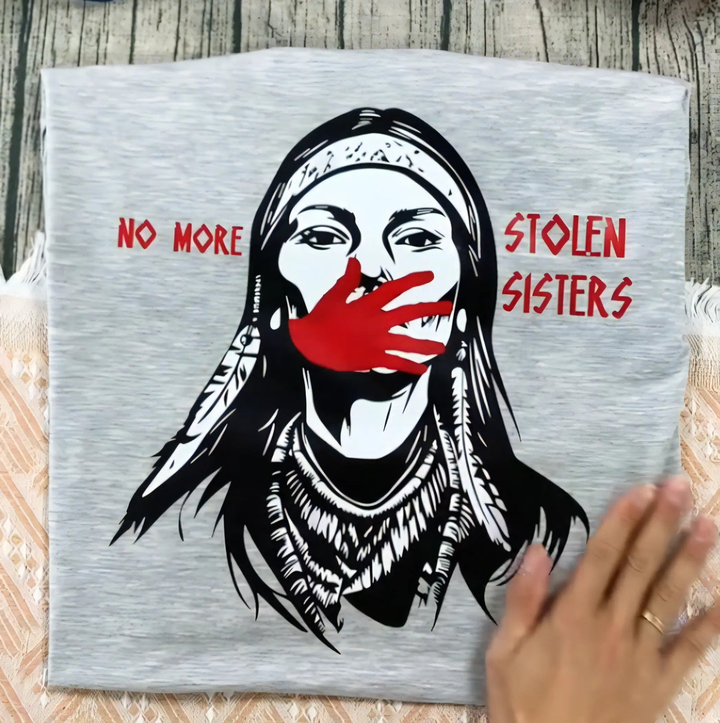 Red Handprint Indigenous Women Awareness T-Shirt / Sweatshirt / Hoodie