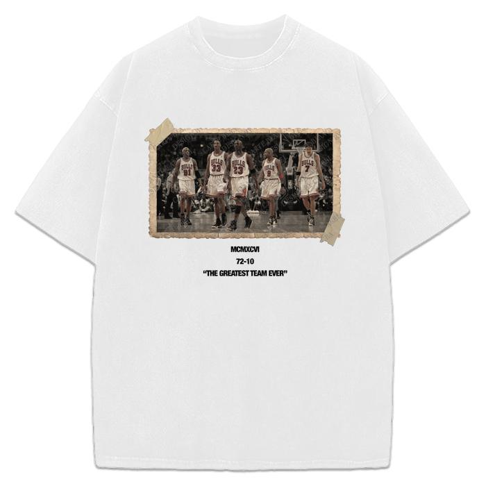 1996 Chicago Squad 72-10 Vintage Photo Greatest Team Ever T-Shirt / Sweatshirt / Hoodie