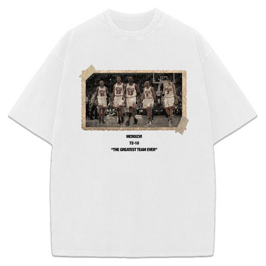 1996 Chicago Squad 72-10 Vintage Photo Greatest Team Ever T-Shirt / Sweatshirt / Hoodie