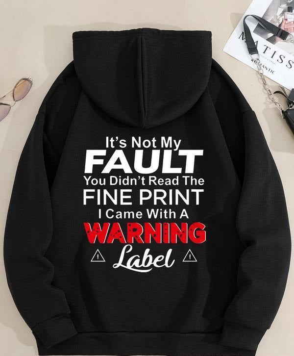 Letter Print Drop Shoulder T-Shirt / Sweatshirt / Hoodie