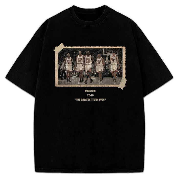 1996 Chicago Squad 72-10 Vintage Photo Greatest Team Ever T-Shirt / Sweatshirt / Hoodie