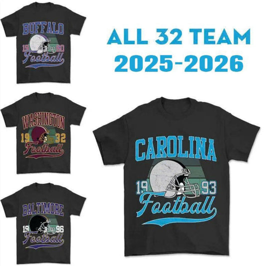All 32 Teams Vintage Football Fan T-Shirt / Sweatshirt / Hoodie