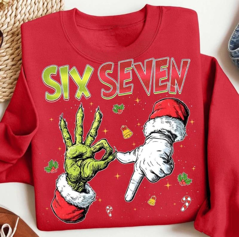 Six Seven 6 7 Funny Number Meme T-Shirt / Sweatshirt / Hoodie