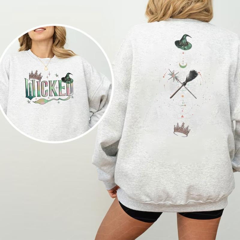 Retro Witchy “Defy Gravity” Magical Broomstick Graphic Unisex Cotton T-Shirt / Sweatshirt / Hoodie