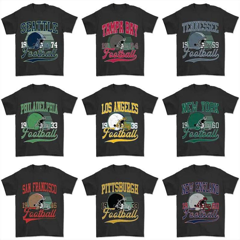 All 32 Teams Vintage Football Fan T-Shirt / Sweatshirt / Hoodie