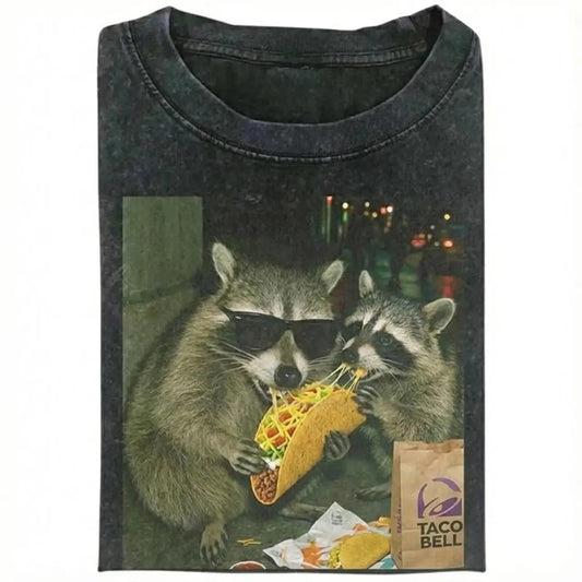 Raccoon Eating Taco T-Shirt / Sweatshirt / Hoodie