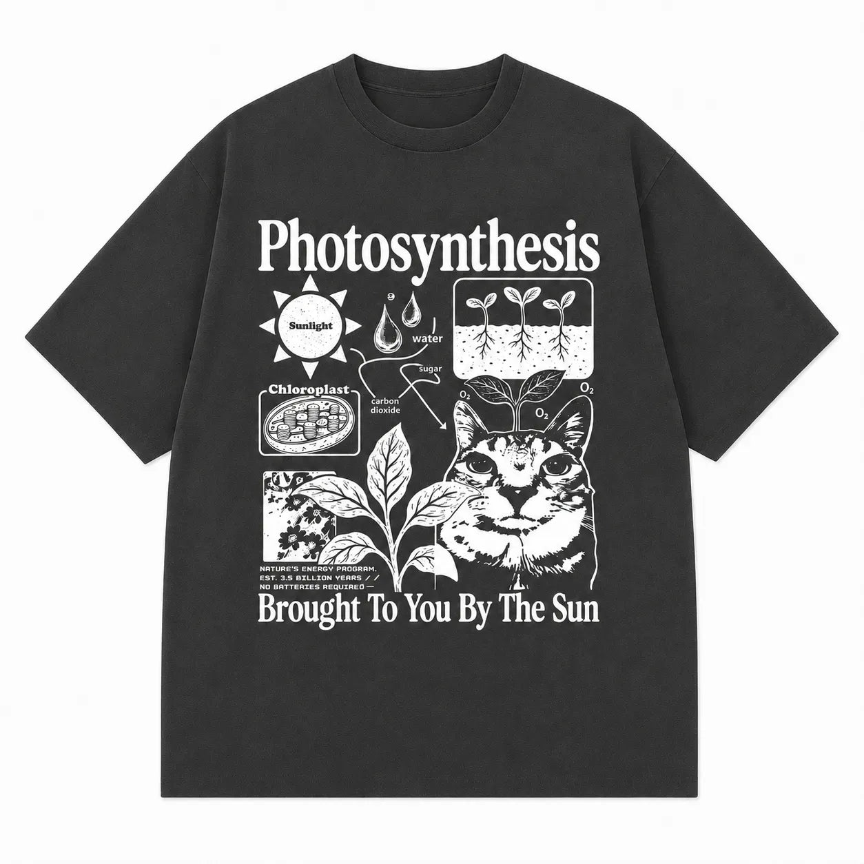 Photosynthesis Cat Funny Science Plant Lover Gift T-Shirt / Sweatshirt / Hoodie