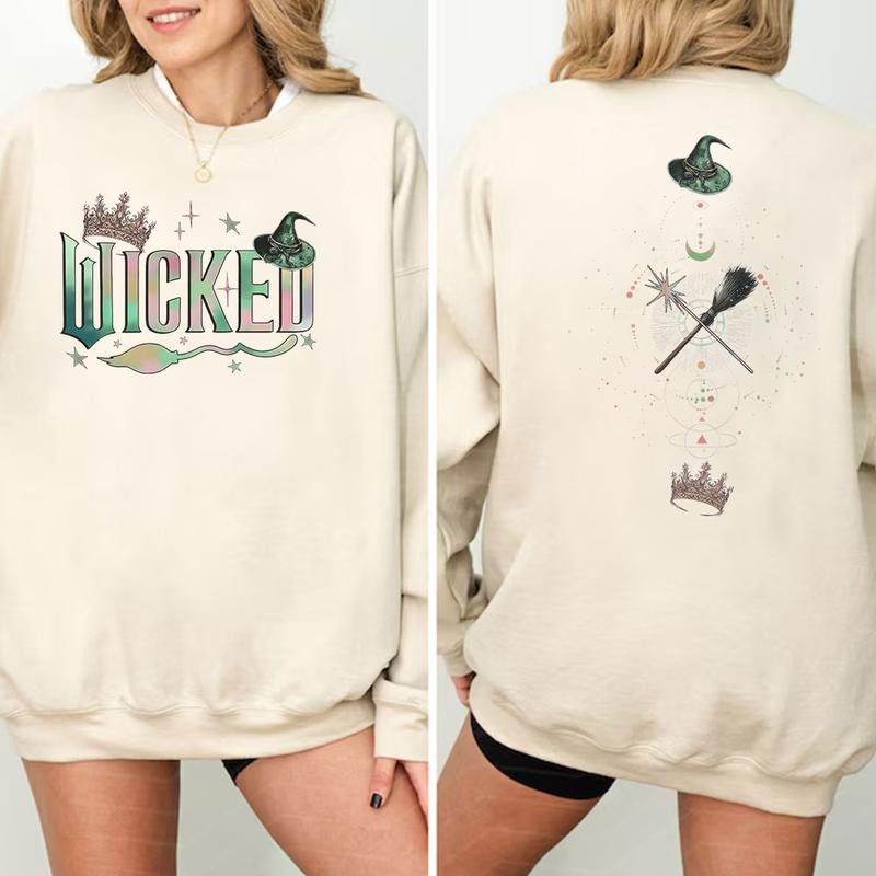 Retro Witchy “Defy Gravity” Magical Broomstick Graphic Unisex Cotton T-Shirt / Sweatshirt / Hoodie