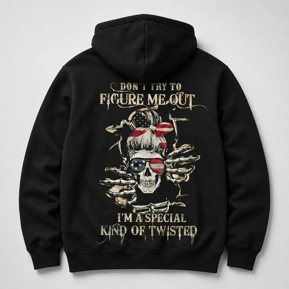 Don't Try To Figure Me Out Skeleton Lady Graphic T-Shirt / Sweatshirt / Hoodie