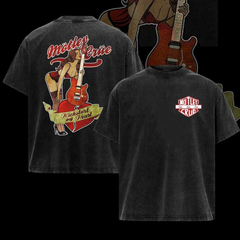 Motley Crue Kickstart My Heart Band Tour Rock T-Shirt / Sweatshirt / Hoodie