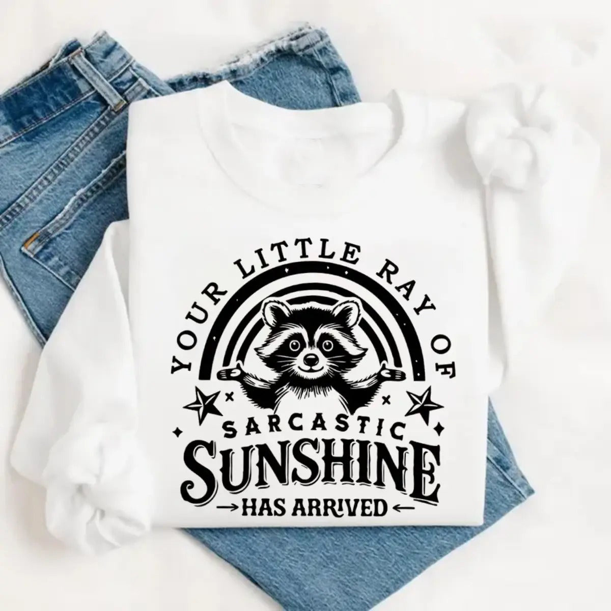 Your Little Ray Of Sarcastic Sunshine Funny Raccoon T-Shirt / Sweatshirt / Hoodie