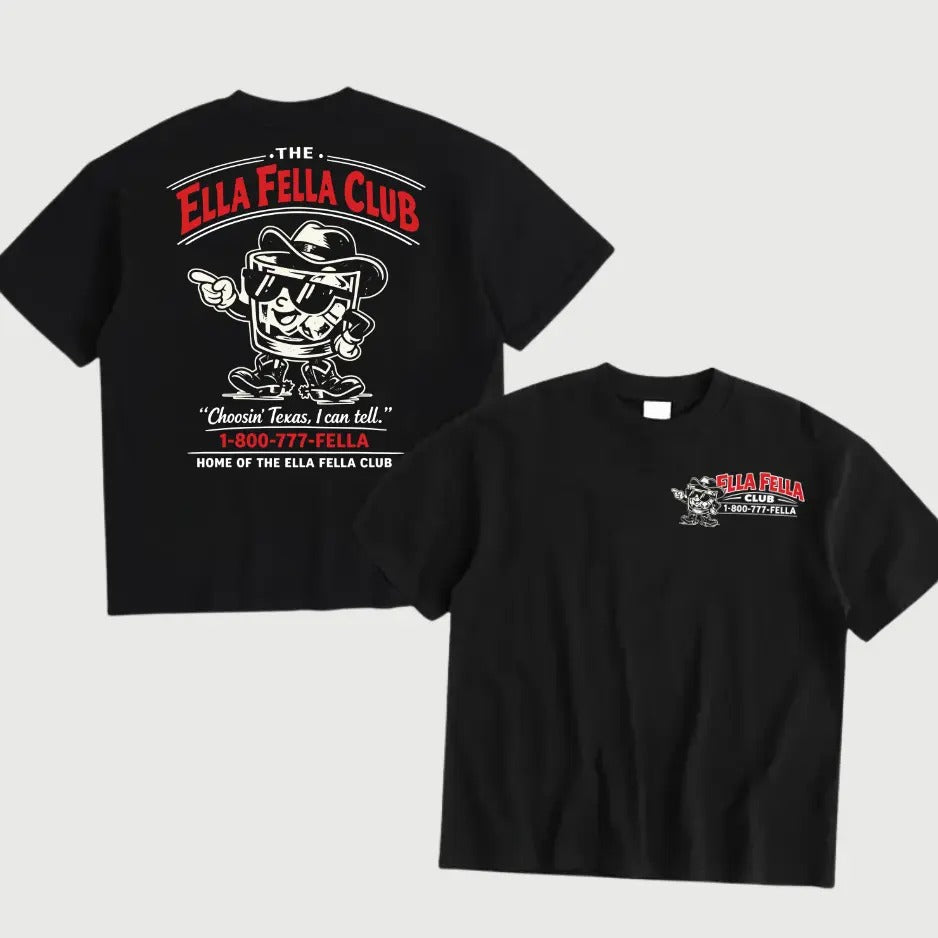 Retro 1-800 Fella  Vintage Cowboy Club Graphic T-Shirt / Sweatshirt / Hoodie