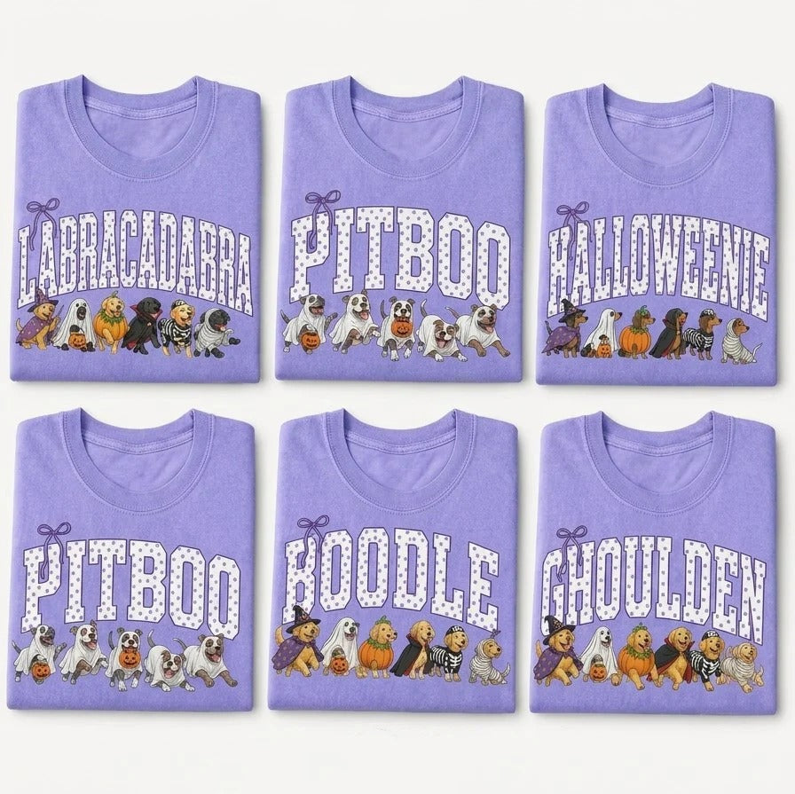 40+ Dog Breeds Halloween Funny T-Shirt / Sweatshirt / Hoodie