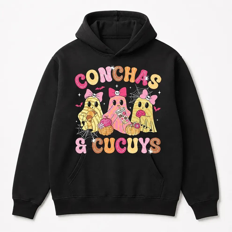 Mexican Ghost Espooky Vibes Fantasma Graphic Day Of The Dead Conchas & Cucuy T-Shirt / Sweatshirt / Hoodie