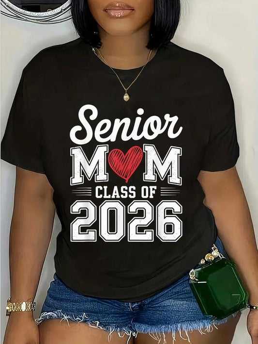 Senior Mom Class of 2026 Proud Parent Graduation T-Shirt / Sweatshirt / Hoodie
