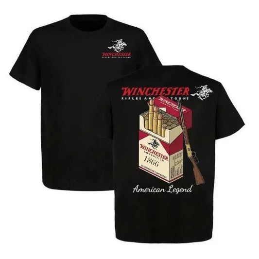 1866 AmmoBox Graphic Lever Action Rifle Print Vintage Hunting T-Shirt / Sweatshirt / Hoodie