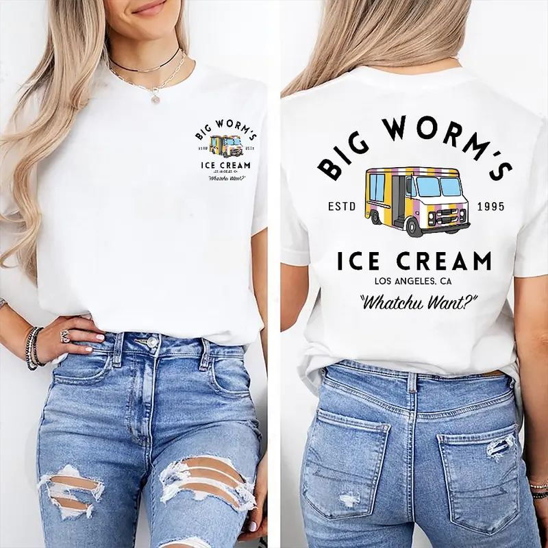 Big Worm's Ice Cream - Whatchuwant Classic Cotton Unisex T-Shirt / Sweatshirt / Hoodie