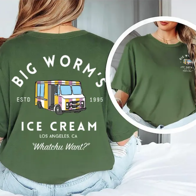 Big Worm's Ice Cream - Whatchuwant Classic Cotton Unisex T-Shirt / Sweatshirt / Hoodie