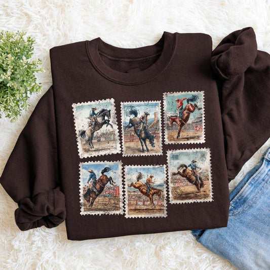 Rodeo Bucking Horse Western Cowboy T-Shirt / Sweatshirt / Hoodie