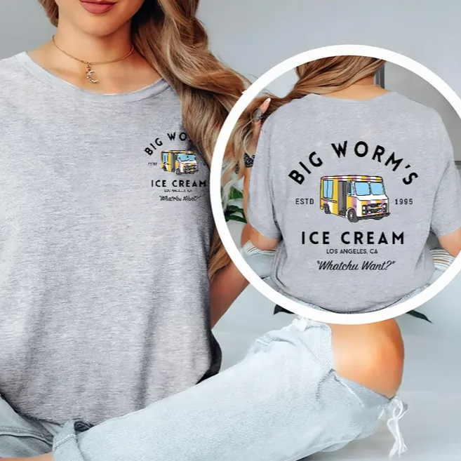 Big Worm's Ice Cream - Whatchuwant Classic Cotton Unisex T-Shirt / Sweatshirt / Hoodie