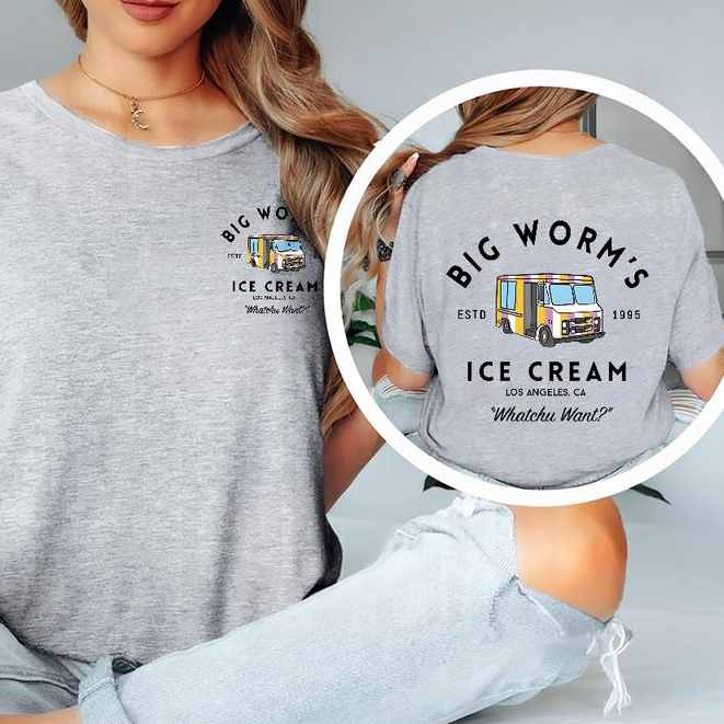 Big Worm's Ice Cream - Whatchuwant Classic Cotton Unisex T-Shirt / Sweatshirt / Hoodie