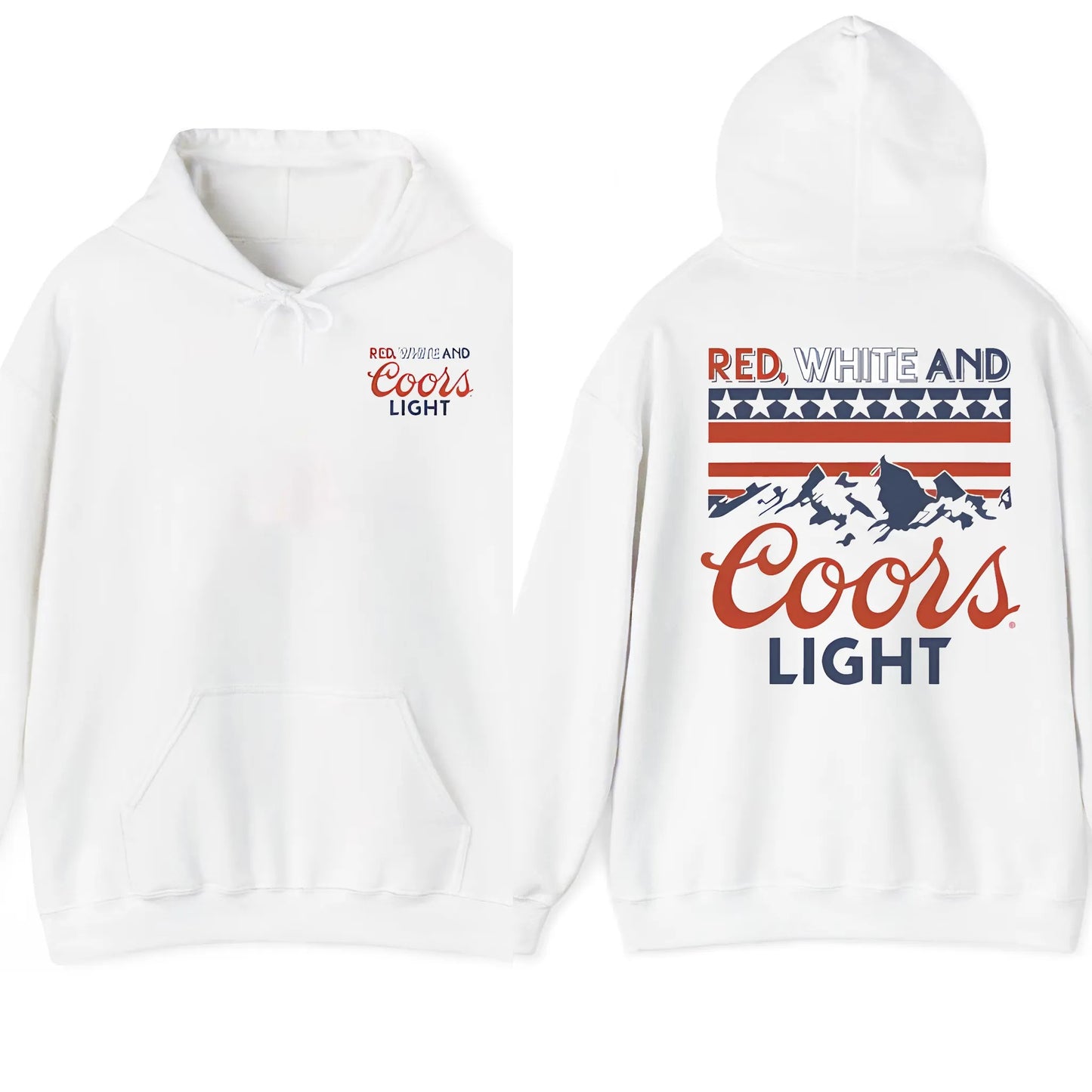 Red White And Coors Light T-Shirt / Sweatshirt / Hoodie