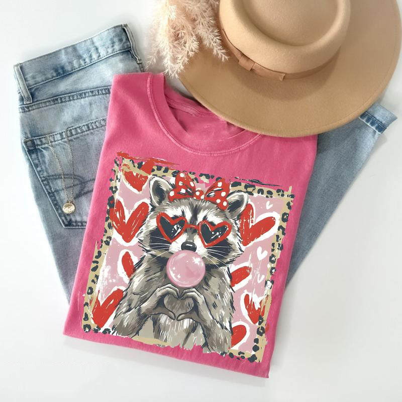 Leopard Valentine Raccoon T-Shirt / Sweatshirt / Hoodie
