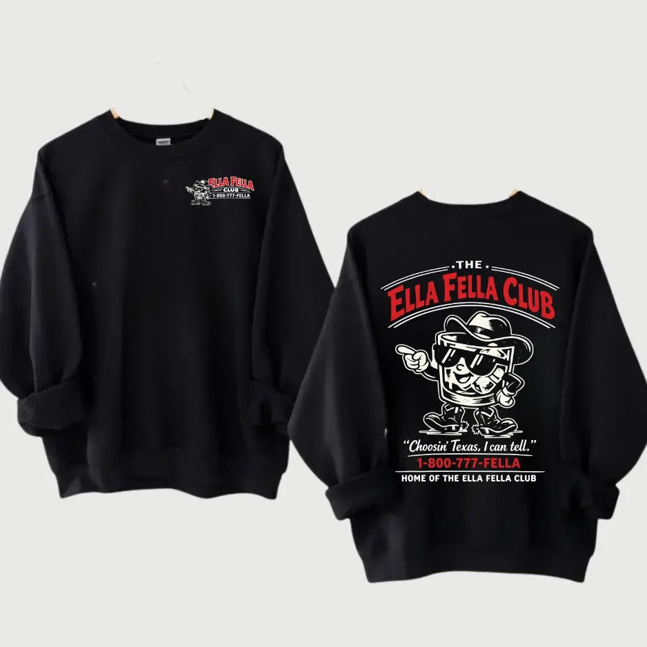 Retro 1-800 Fella  Vintage Cowboy Club Graphic T-Shirt / Sweatshirt / Hoodie