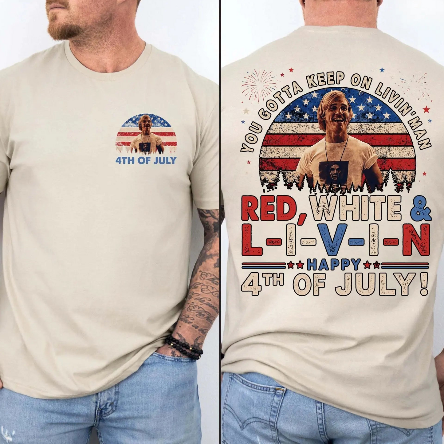 You Gotta Keep On Livin' 4th Of July Classic Movie Quote T-Shirt / Sweatshirt / Hoodie