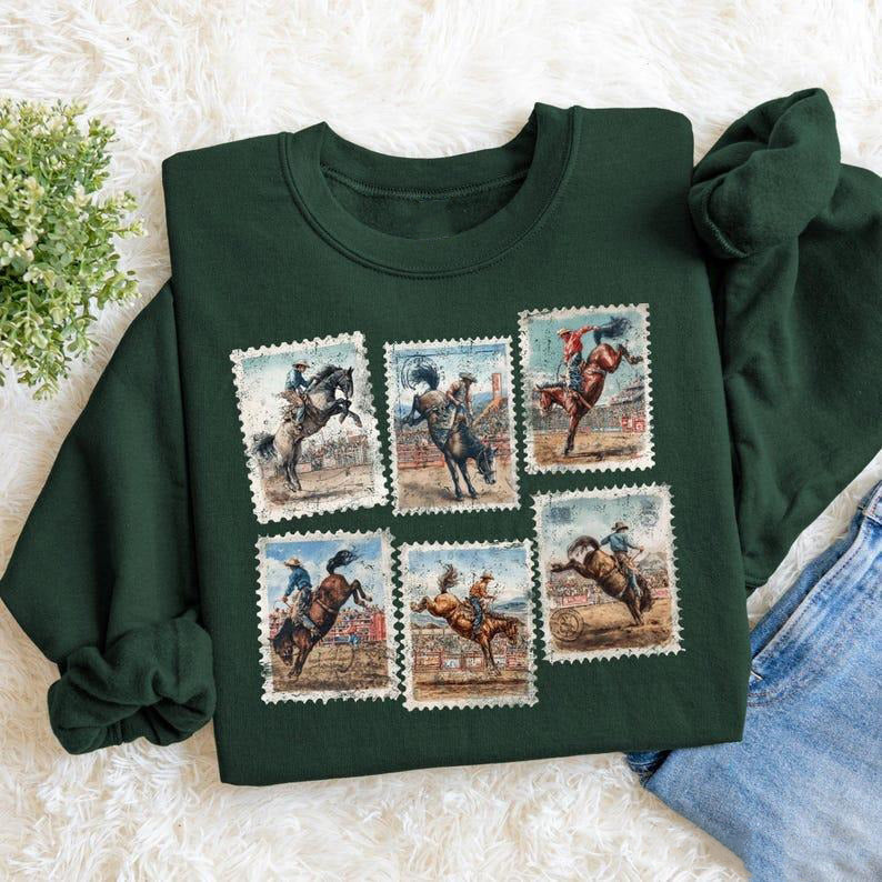 Rodeo Bucking Horse Western Cowboy T-Shirt / Sweatshirt / Hoodie