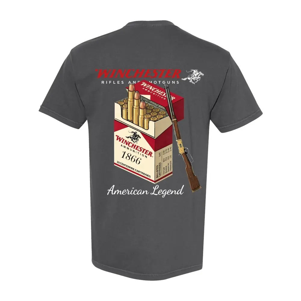 1866 AmmoBox Graphic Lever Action Rifle Print Vintage Hunting T-Shirt / Sweatshirt / Hoodie