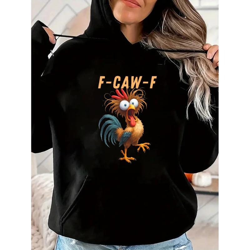 Crazy Roose Funny Crow F-CAW-F Chicken Humor T-Shirt / Sweatshirt / Hoodie