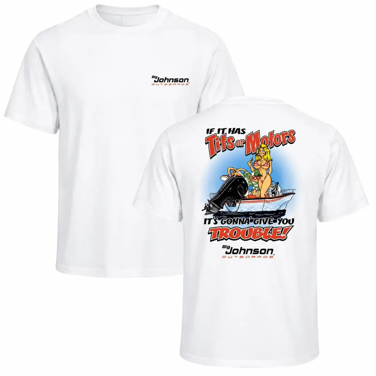 If It Has Tits Or Motors Vintage Boating Graphic T-Shirt / Sweatshirt / Hoodie