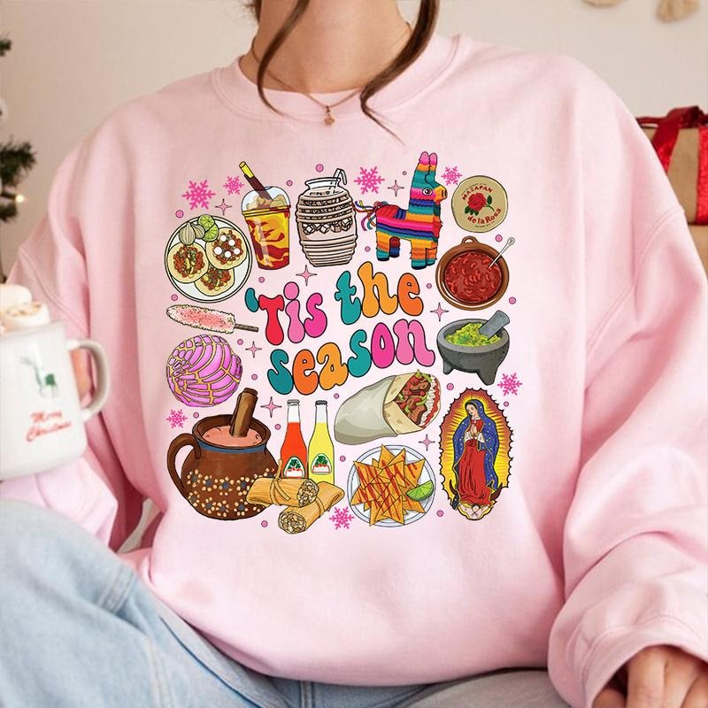 Christmas Tis The Season Mexican Christmas T-Shirt / Sweatshirt / Hoodie