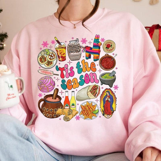 Christmas Tis The Season Mexican Christmas T-Shirt / Sweatshirt / Hoodie