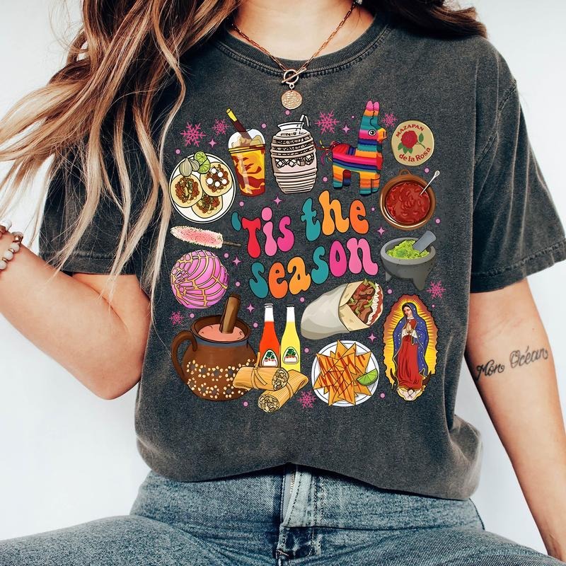 Christmas Tis The Season Mexican Christmas T-Shirt / Sweatshirt / Hoodie