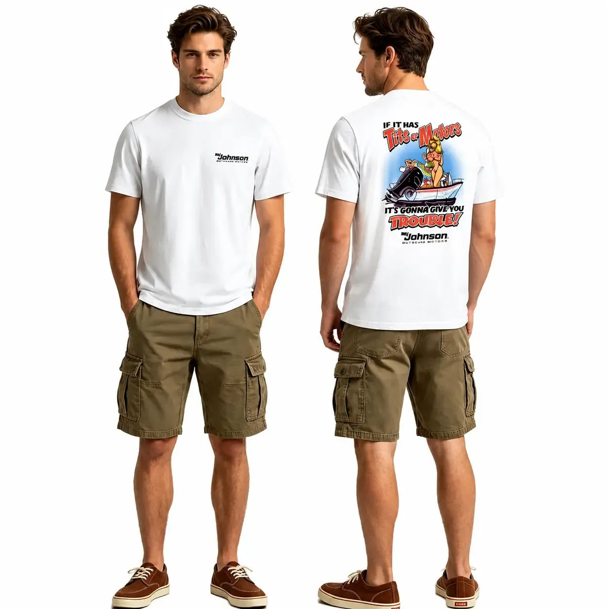If It Has Tits Or Motors Vintage Boating Graphic T-Shirt / Sweatshirt / Hoodie