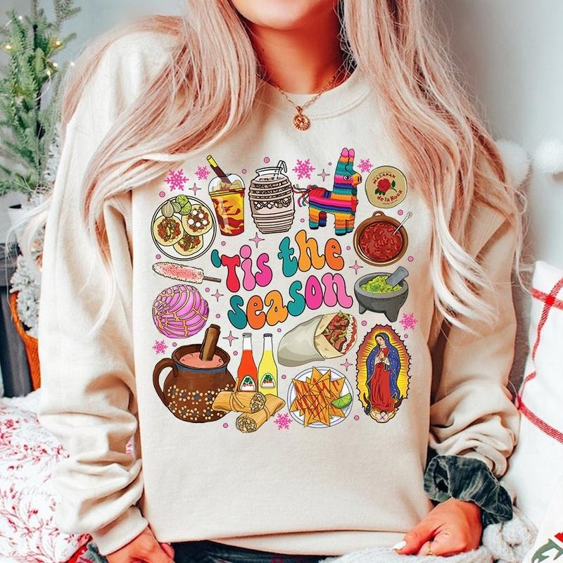 Christmas Tis The Season Mexican Christmas T-Shirt / Sweatshirt / Hoodie