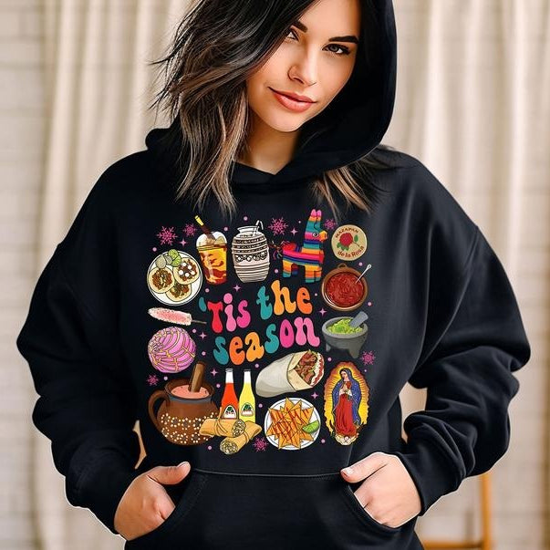 Christmas Tis The Season Mexican Christmas T-Shirt / Sweatshirt / Hoodie