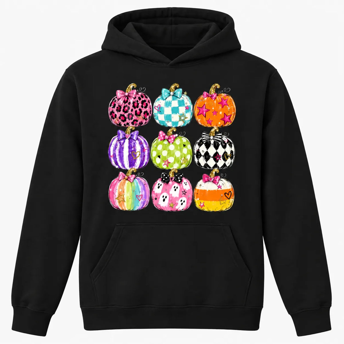 Halloween Pumpkin Cute Spooky Season Colorful Coquette Graphic T-Shirt / Sweatshirt / Hoodie