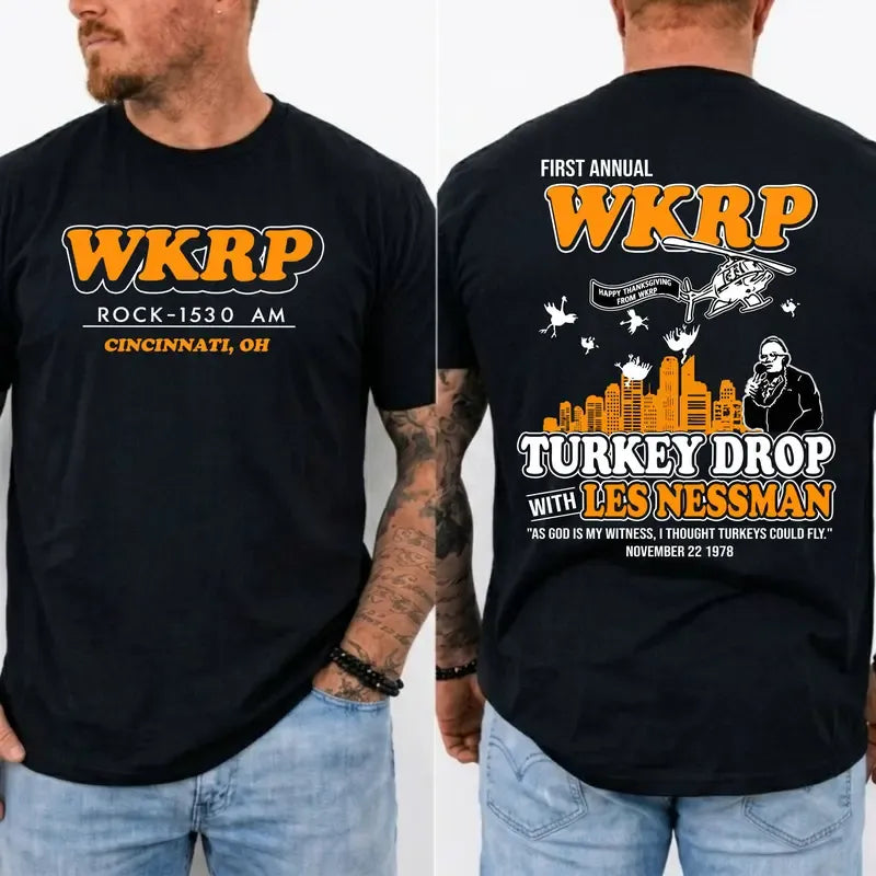 Frist Annual WKRP Turkey Drop Thanksgiving T-Shirt / Sweatshirt / Hoodie