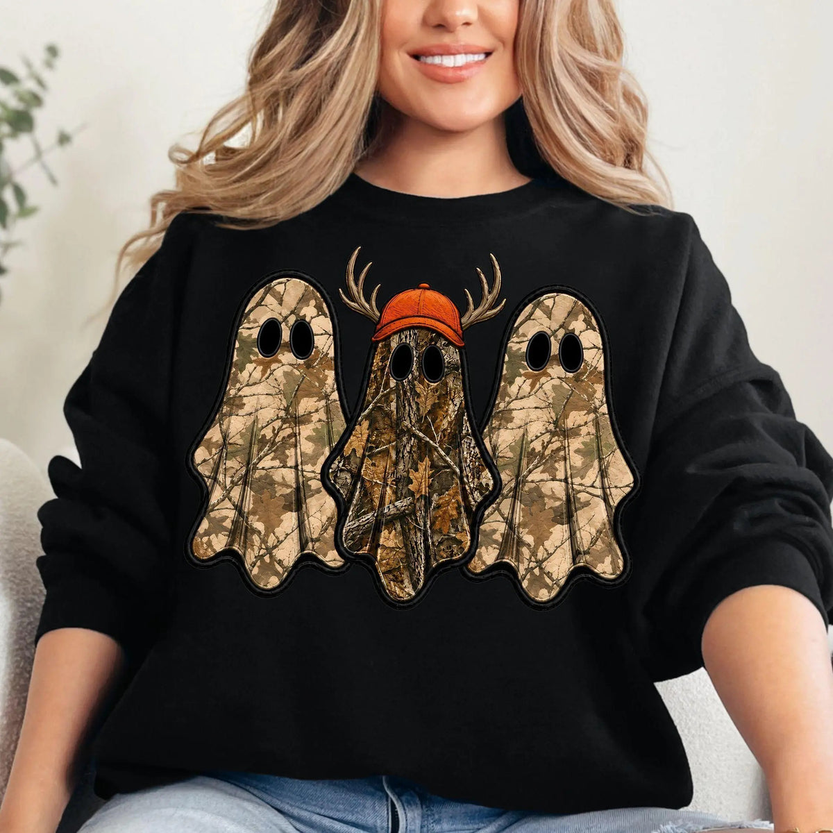 Retro Ghost Hunting Spooky Camo Graphic T-Shirt / Sweatshirt / Hoodie