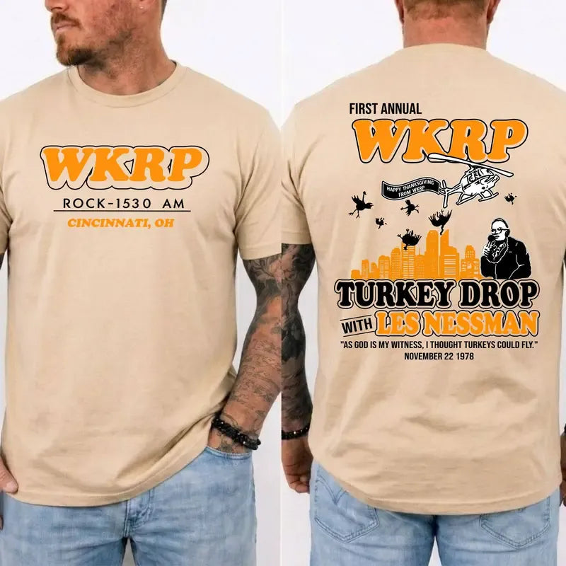 Frist Annual WKRP Turkey Drop Thanksgiving T-Shirt / Sweatshirt / Hoodie