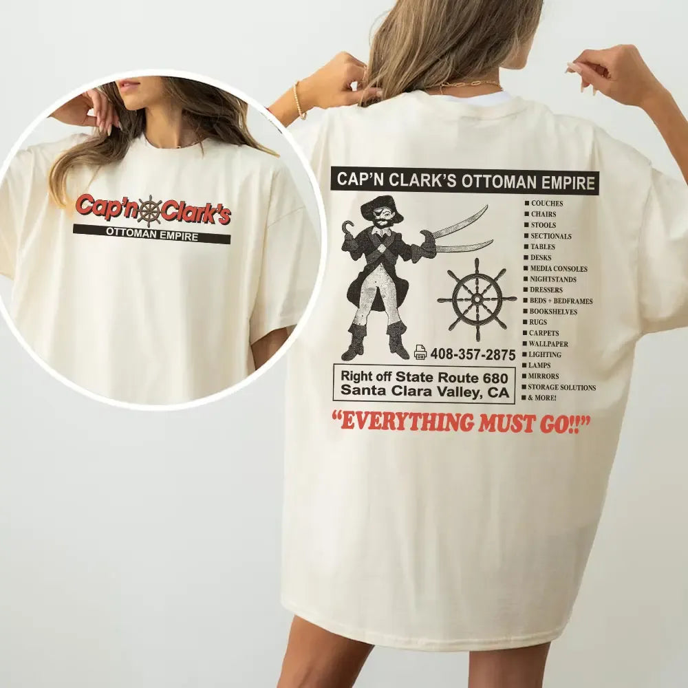 Retro Cap’n Clark’s Ottoman Empire Furniture Store Graphic Backrooms Horror Movie T-Shirt / Sweatshirt / Hoodie