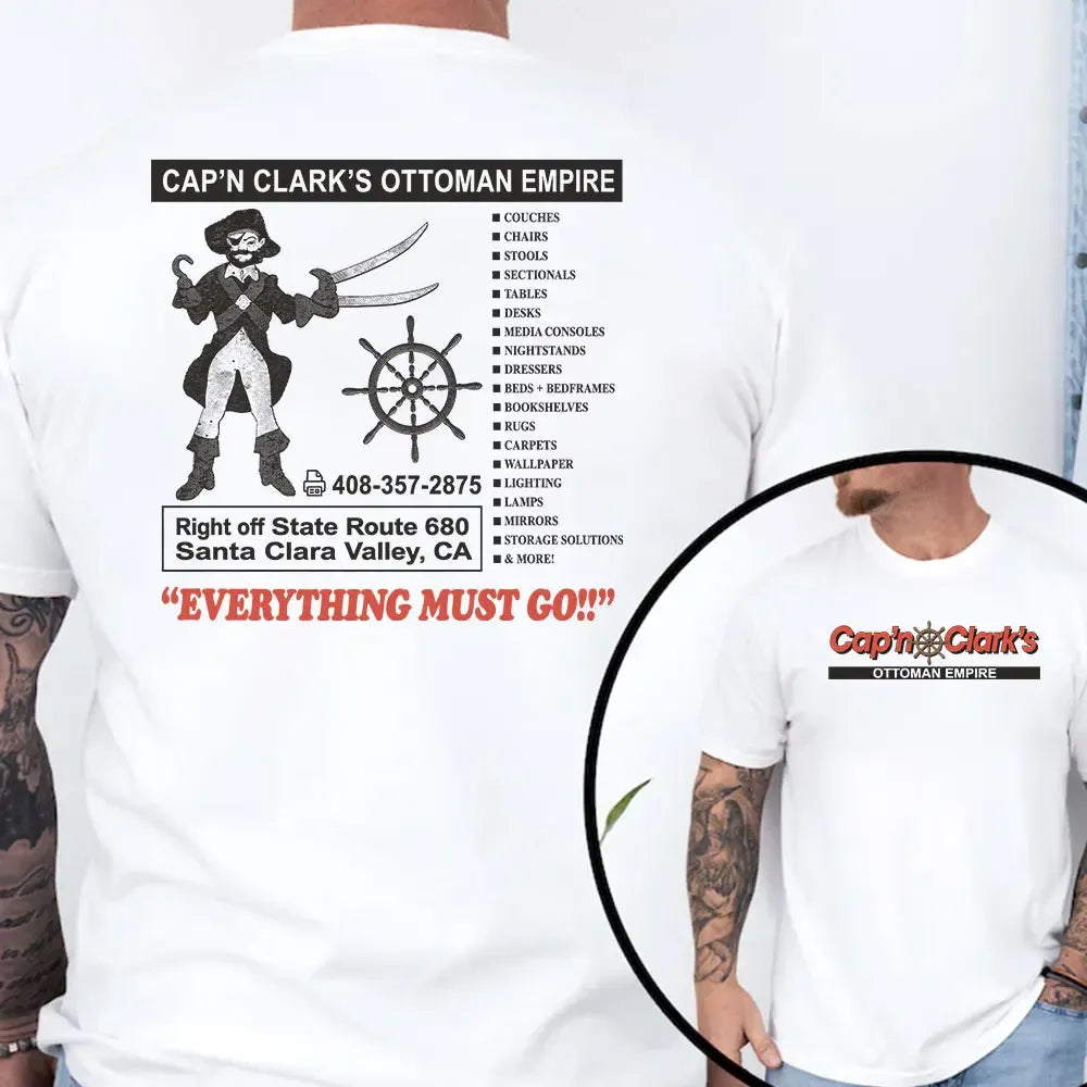 Retro Cap’n Clark’s Ottoman Empire Furniture Store Graphic Backrooms Horror Movie T-Shirt / Sweatshirt / Hoodie